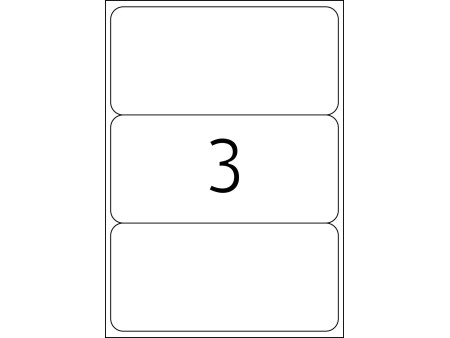 TOP STICK Etiquette universelle, 200 x 95 mm, blanc