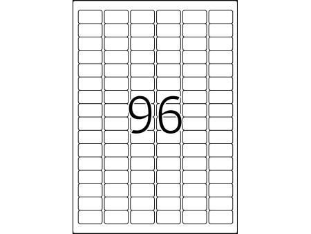 TOP STICK Etiquette universelle, 30,5 x 16,9 mm, blanc