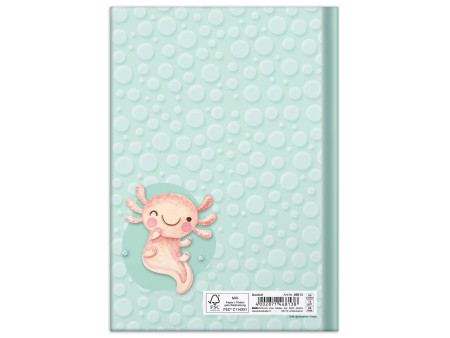 RNK Verlag Carnet de notes 'Axolotl', A5, 96 feuilles