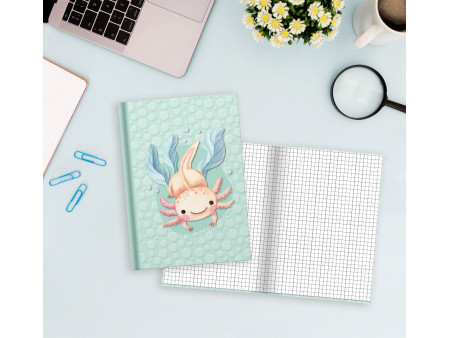 RNK Verlag Carnet de notes 'Axolotl', A5, 96 feuilles