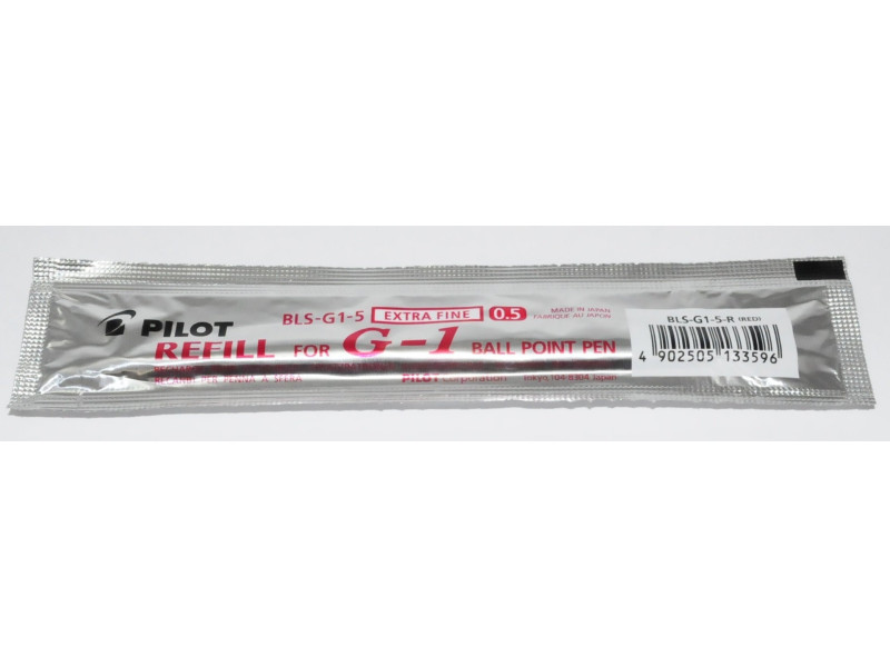 PILOT Recharge pour stylo à encre gel BLS-G1, rouge