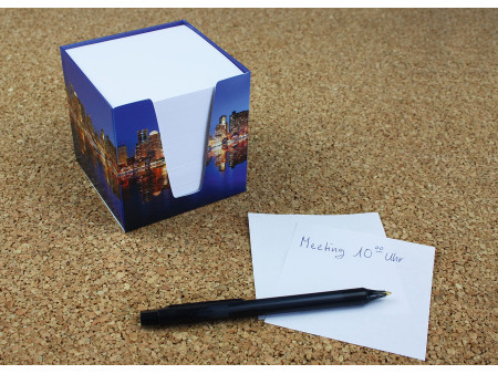 RNK Verlag Bloc cube 'Skyline', carton rigide, garni