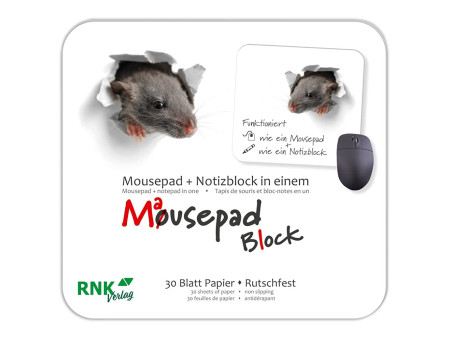 RNK Verlag Bloc tapis de souris 'Souriceau', 240 x 220 mm