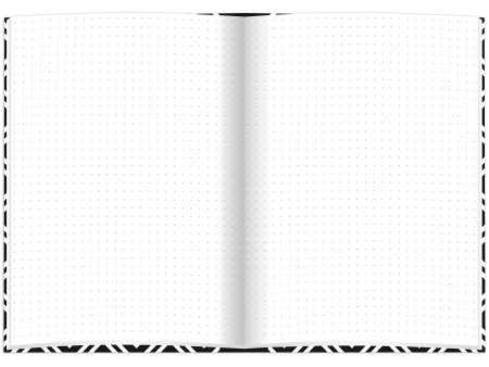 RNK Verlag Cahier 'Black & White Flowers', A5, pointillé
