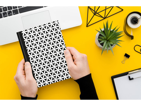 RNK Verlag Cahier 'Black & White Flowers', A5, pointillé