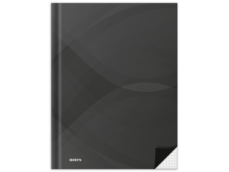 RNK Verlag Cahier 'notes carbon black', A4, quadrillé