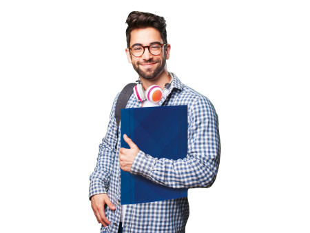 RNK Chemise à élastique 'Business', carton, A4, bleu