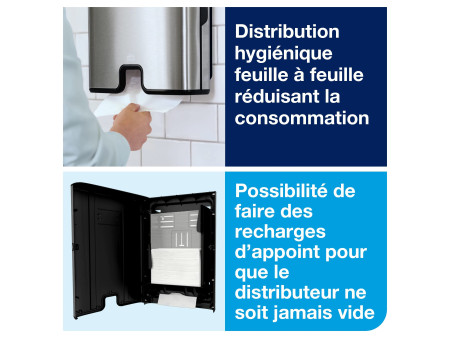 TORK Xpress Distributeur d'essuie-mains interfolié, inox