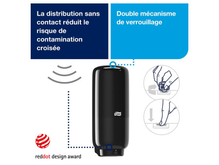 TORK Distributeur de savon par capteur ELEVATION, noir