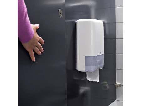 TORK Distributeur de papier toilette double ELEVATION, blanc