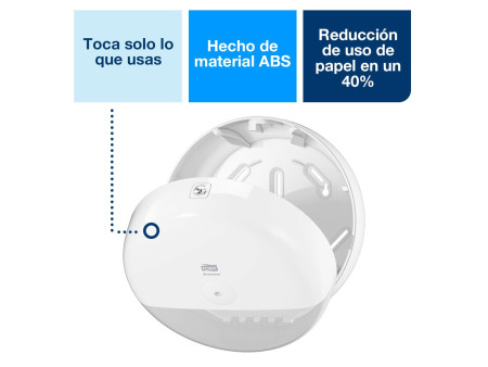 TORK Distributeur de papier toilette 'SmartOne', blanc