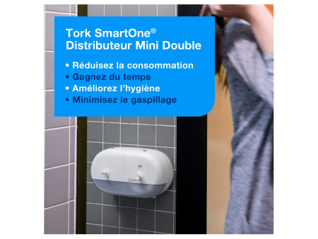 TORK Distributeur de papier toilette double rouleau