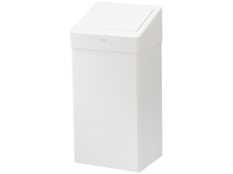 TORK Poubelle, métal, 50 litres, blanc