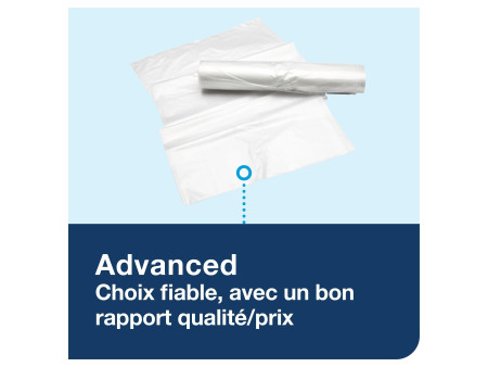 TORK Poubelle Elevation, plastique, 50 litres, blanc
