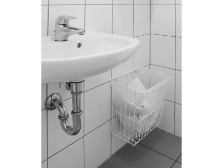 TORK Corbeille à déchets, maille métallique, 20 L, blanc