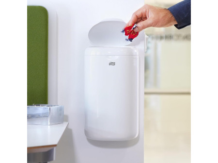 TORK Mini-poubelle Elevation, plastique, 5 litres, blanc
