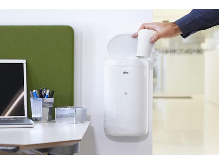 TORK Mini-poubelle Elevation, plastique, 5 litres, blanc