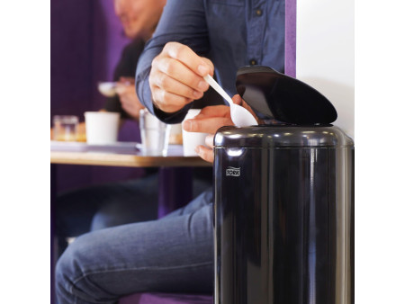 TORK Mini-poubelle Elevation, plastique, 5 litres, noir