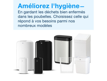 TORK Mini-poubelle Elevation, plastique, 5 litres, noir
