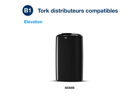 TORK Couvercle pour poubelle Elevation 50 litres, noir