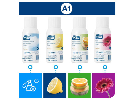 TORK Diffuseur d'aérosol désodorisant, gris