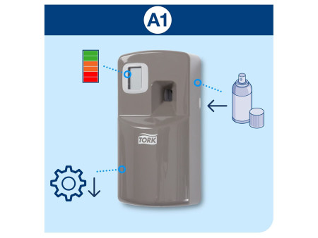 TORK Diffuseur d'aérosol désodorisant, gris