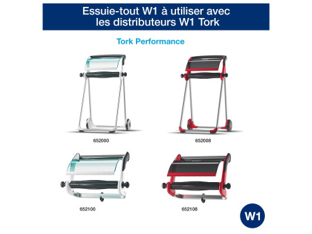 TORK Rouleau nettoyant multi-usage, 2 couches, 510 m, bleu