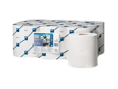 TORK Reflex Rouleau nettoyant multi-usage, 150,8 m, blanc