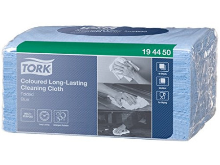 TORK Chiffon de nettoyage tout usage, 385 x 300 mm, bleu