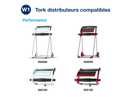 TORK Rouleau nettoyant multi-usage, 1 couche, 380 m, bleu