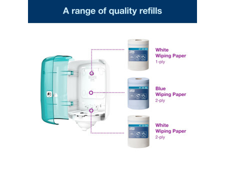 TORK Reflex Distributeur Mini, turquoise/blanc