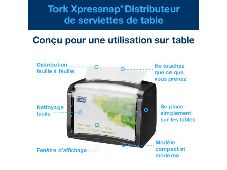 TORK Xpressnap Distributeur de serviettes SIGNATURE LINE