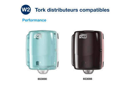 TORK Rouleau nettoyant multi-usage, 2 couches, 340 m, blanc