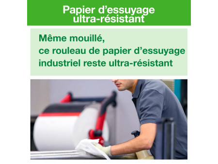 TORK Rouleau nettoyant multi-usage, 340m, extra épais, blanc