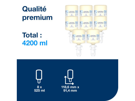 TORK Savon liquide doux pour mini-distributeur, 525 ml