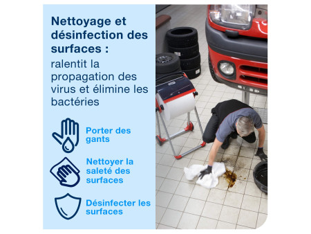 TORK Rouleau nettoyant multi-usage, 270 m, blanc