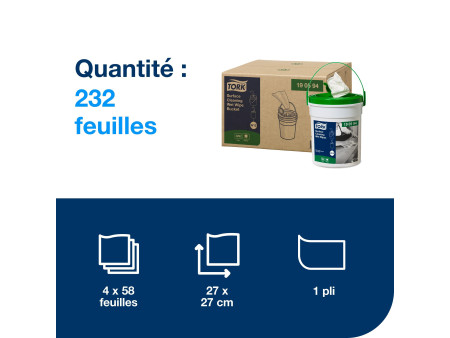 TORK Lingette humide pour surfaces, dans un seau
