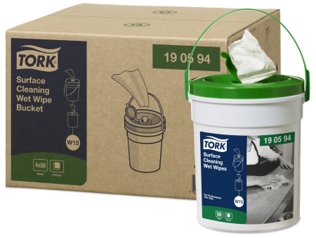 TORK Lingette humide pour surfaces, dans un seau