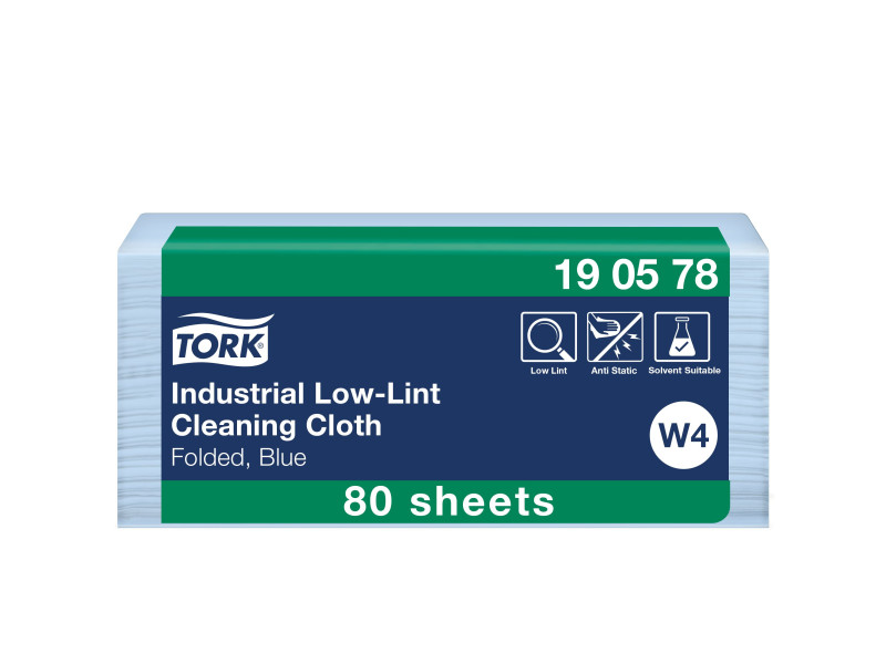 TORK Chiffon de nettoyage industriel, 390 x 324 mm, bleu