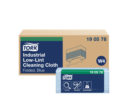 TORK Chiffon de nettoyage industriel, 390 x 324 mm, bleu
