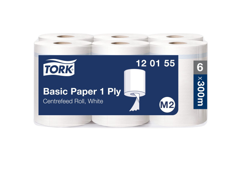 TORK Rouleau nettoyant multi-usage, 1 couche, 300 m, blanc