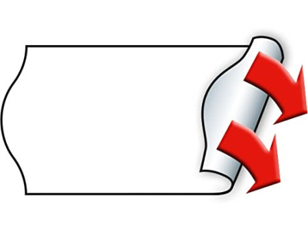 METO Étiquette pour étiqueteuse de prix, 26 x 12 mm, blanc