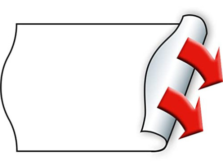 METO Étiquette pour étiqueteuse de prix, 26 x 16 mm, blanc
