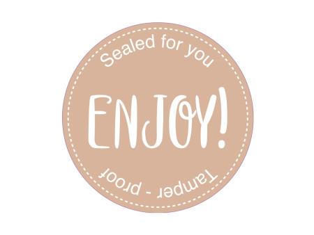 METO Etiquette autocollante 'Enjoy - Sealed for you'