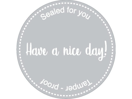 METO Etiquette autocollante 'Have a nice day-Sealed for you'