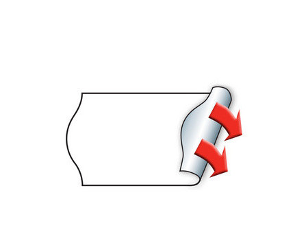 METO Étiquette pour étiqueteuse de prix, 32 x 19 mm, blanc