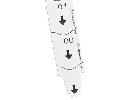METO Tickets T90 pour distributeur Turn-O-Matic, blanc