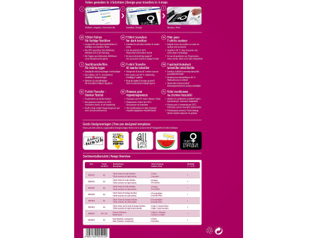 AVERY Zweckform My Design Film transfert pour T-Shirt, A4