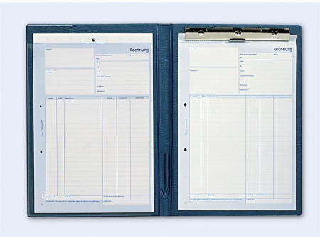 AVERY Zweckform Porte-bloc double, A4, film PVC, bleu