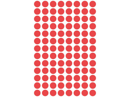 AVERY Zweckform Pastille de couleur, diamètre 8 mm, rouge